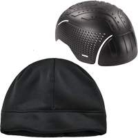 N-Ferno&reg; Zippered Winter Beanie Hat & Bump Cap Insert, Fleece Lining, Medium/Small, Black Superchem Industries