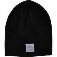 N-Ferno&reg; Rib Knit Winter Hat, Acrylic Lining, One Size, Black Superchem Industries