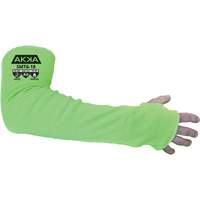 Manchon &agrave; haute protection contre la coupe, PEHP/Polyester/Spandex/Acier inoxydable, 18", ASTM ANSI niveau A6/EN 388 niveau F, Vert Superchem Industries