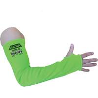 Manchon &agrave; haute protection contre la coupe, PEHP/Polyester/Spandex/Acier inoxydable, 22", ASTM ANSI niveau A6/EN 388 niveau F, Vert Superchem Industries