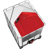 Large 3.9 Gal. Red Chemically-Resistant Polyethylene IBC Funnel Superchem Industries