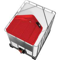 Large 3.9 Gal. Red Chemically-Resistant Polyethylene IBC Funnel Superchem Industries