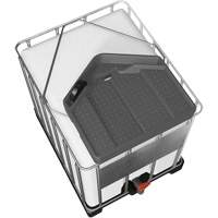 Large 3.9 Gal. Grey Chemically-Resistant Polyethylene IBC Funnel Superchem Industries