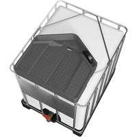Large 3.9 Gal. Grey Chemically-Resistant Polyethylene IBC Funnel Superchem Industries