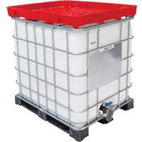 Full Size 30 Gal. Red Chemically-Resistant Polyethylene IBC Funnel Superchem Industries
