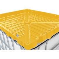 Full Size 30 Gal. Yellow Chemically-Resistant Polyethylene IBC Funnel Superchem Industries