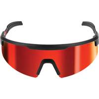 Lunettes de s&eacute;curit&eacute; enveloppantes, Lentille Rouge/Miroir, Anti-&eacute;gratignures, ANSI Z87+/R&eacute;pond ou surpasse la norme CSA Z94.3 Superchem Industries