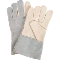 Gants de travail d'usage standard, Grand, Paume en Cuir fleur de vache Superchem Industries