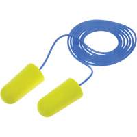 Bouchons d'oreilles n&eacute;on jaune E-A-Rsoft, Vrac - Sac en poly, Avec cordon Superchem Industries