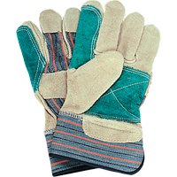 Gants d'ajusteur avec paume double, Grand, Paume en Cuir de vache refendu, Doublure en Coton Superchem Industries