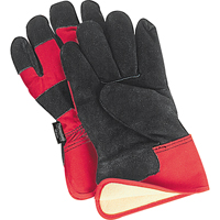 Gants d'ajusteur doubl&eacute;s pour l'hiver &agrave; chaleur sup&eacute;rieure, Grand, Paume en Cuir de vache refendu, Doublure en Thinsulate Superchem Industries
