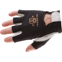 Anti-Impact Right-Hand Glove, Small, Goatskin/Split Leather Palm, Hook & Loop Cuff Superchem Industries