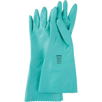 StanSolv&reg; Embossed Z-Pattern Grip Gloves, Size Small/7, 14" L, Nitrile, Interlock Inner Lining, 11-mil Superchem Industries