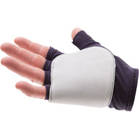 Palm/Side Fingerless Protection Gloves - Right, X-Small, Suede Palm, Slip-On Cuff Superchem Industries