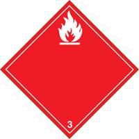 Plaque-&eacute;tiquette TMD liquides inflammables, Plastique Superchem Industries