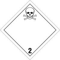 Toxic Gas TDG Placard, Plastic Superchem Industries