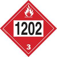 1202 Fuel Oil Flammable Liquid TDG Placard, Plastic Superchem Industries
