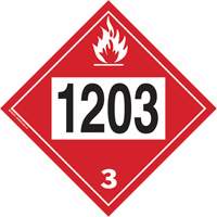 1203 Gasohol & Gasoline Flammable Liquid TDG Placard, Plastic Superchem Industries