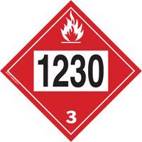 1230 Methanol TDG Placard, Plastic Superchem Industries