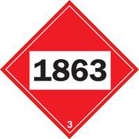 1863 Aviation Fuel Flammable Liquid TDG Placard, Plastic Superchem Industries