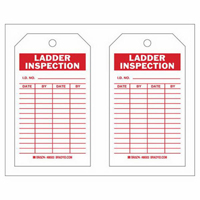 &eacute;tiquettes de rapport d'inspection, Polyester, 4" la x 7" h, Anglais Superchem Industries