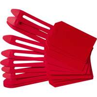 &eacute;tiquettes de cadenassage vierges en plastique, Plastique, 3-1/4" la x 5-4/5" h, Vierge Superchem Industries