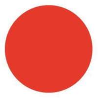 Round Write-On Labels, Circle, 1.5" L x 1.5" W, Red Superchem Industries