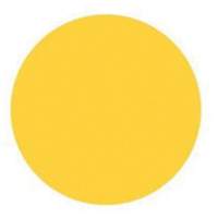 Round Write-On Labels, Circle, 1.5" L x 1.5" W, Yellow Superchem Industries