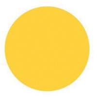 Round Write-On Labels, Circle, 3" L x 3" W, Yellow Superchem Industries