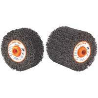 FX Cleaning & Finishing Drum, 4-1/4" Dia. x 2" W, 5/8"-11 Arbor, Coarse Grit Superchem Industries