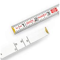 Red End&reg; Masonry Rule, 6' L, Wood, 1/16" Graduations Superchem Industries