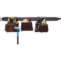 Deluxe Contactor's Tool Belt, Leather, Tan Superchem Industries