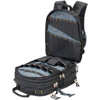Sacs &agrave; dos pour outils &agrave; 75 pochettes, 13" lo x 17-1/2" la, Noir, Nylon Superchem Industries