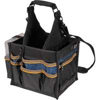 Grands porte-outils pour &eacute;lectriciens et travaux de maintenance, Polyester, 23 pochettes, Noir Superchem Industries