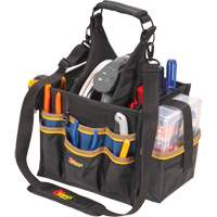 Grands porte-outils pour &eacute;lectriciens et travaux de maintenance, Polyester, 23 pochettes, Noir Superchem Industries