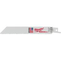 Lames de scie alternative Sawzall, Bim&eacute;tal, 8-12 Dents par pouce, 6" lo x 3/4" la Superchem Industries