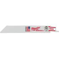 Lames de scie alternative Sawzall, Bim&eacute;tal, 18 Dents par pouce, 6" lo x 3/4" la Superchem Industries