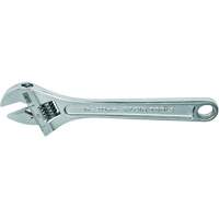 Adjustable Wrench, Extra Capacity, 8" L, 1-1/8" Max Width, Chrome Superchem Industries