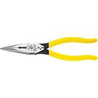 Long-Nose Pliers, HD Side Cutters/Skinning Holes/Crimping, 8-7/16" L Superchem Industries