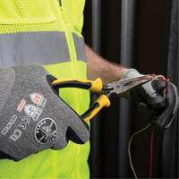 Long-Nose Pliers, Side Cutters, Journeyman Handle, 6-3/4" L Superchem Industries