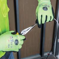 Long-Nose Pliers, HD Side Cutters, Journeyman Handle, 8-9/16" L Superchem Industries