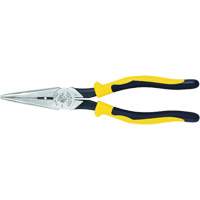 Long-Nose Pliers, HD Side Cutters/Stripping, Journeyman Handle, 8-9/16" L, 2-3/8" Capacity Superchem Industries