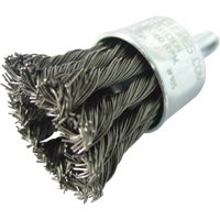 Knotted Wire End Brushes, 1" Dia., 0.020" Wire Dia., 1/4" Shank Superchem Industries