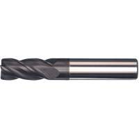 Unequal Helix End Mill, 1/2" Dia., 3" L, 4 Flutes, 1/2" Shank, Carbide Superchem Industries