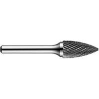 Pointed Tree Rotary Burr, SG-50DC, 1/2" Dia., 1/4" Shank, 1" Depth of Cut Superchem Industries