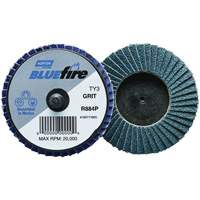 R884P BlueFire&reg; Mini Flap Disc, 3" x Type 27, P40 Grit, Zirconia Alumina Superchem Industries