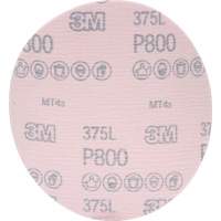 Hookit 375L Film Disc, 6" Dia., P800 Grit, Aluminum Oxide Superchem Industries