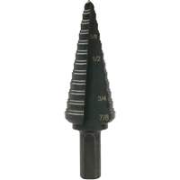 Multi-Hole Step Bit, 3/16"/4.8 mm - 7/8"/#4/22.2 mm  Superchem Industries