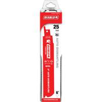 Reciprocating Blade for Auto Dismantling, Bi-Metal, 14-18 TPI, 6" L x 1" W Superchem Industries