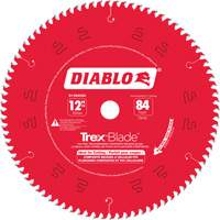 Trex&reg; Blade Cutting Saw Blade, 12", 84 Teeth, Plastic/Composite Decking Use Superchem Industries